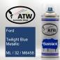 Preview: Ford, Twilight Blue Metallic, ML / 32 / M6458: 400ml Sprühdose, von ATW Autoteile West.
